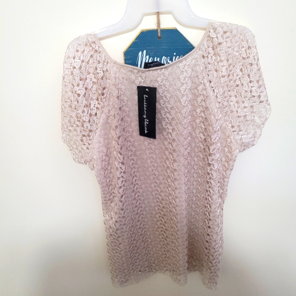 Petite XL LACE LINED SHIRT